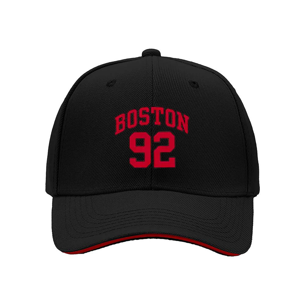 Boston 92 Men's Baseball Cap Red Embroidery Gift Hat