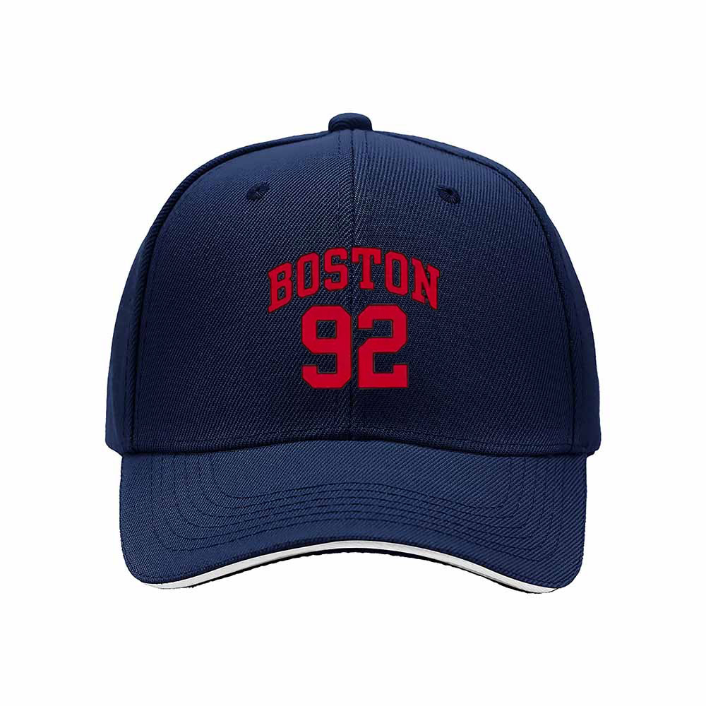 Boston 92 Men's Baseball Cap Red Embroidery Gift Hat - Image 2