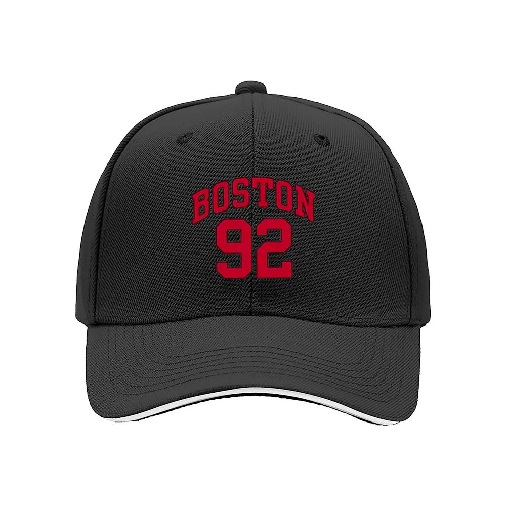 Boston 92 Men's Baseball Cap Red Embroidery Gift Hat - Image 3