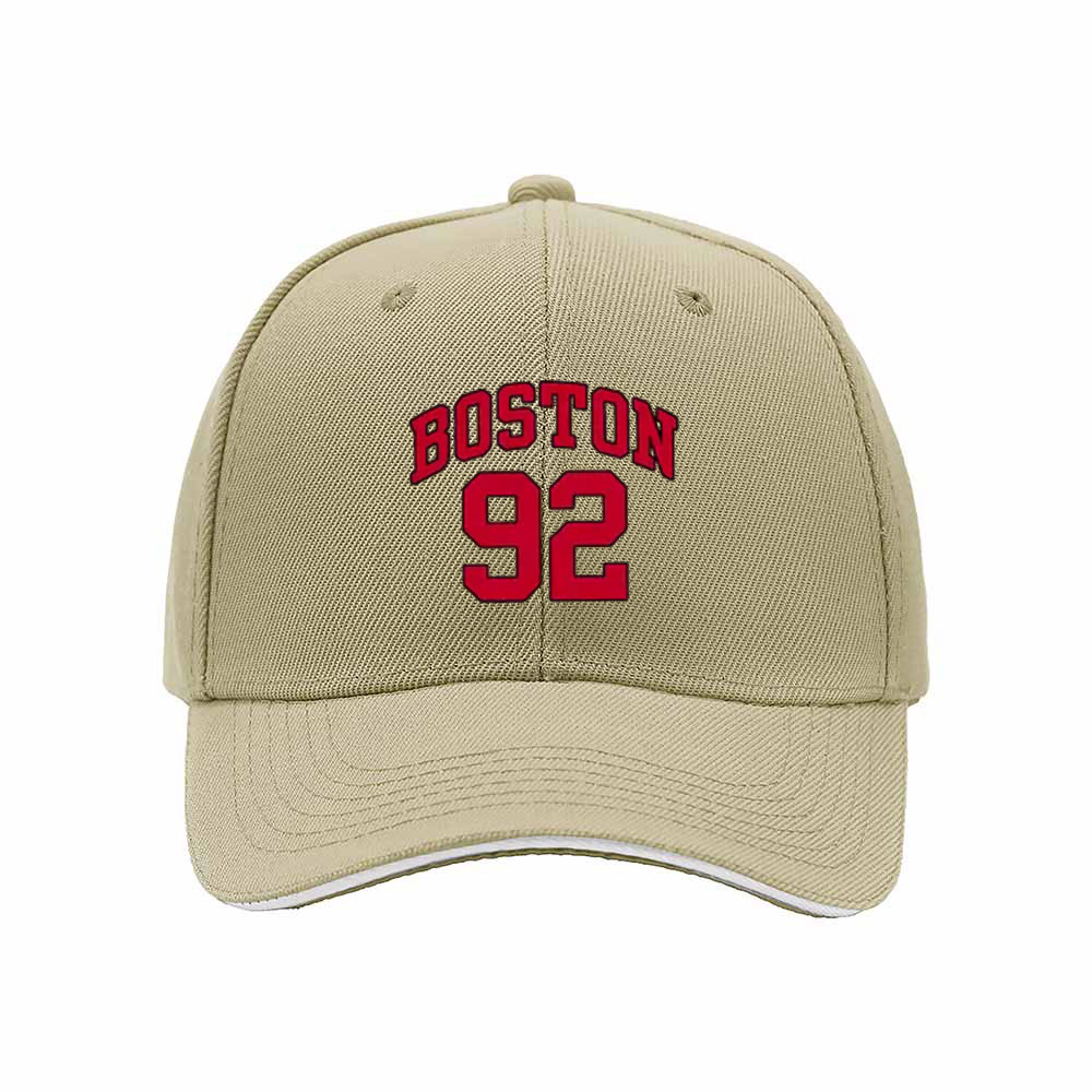 Boston 92 Men's Baseball Cap Red Embroidery Gift Hat - Image 4