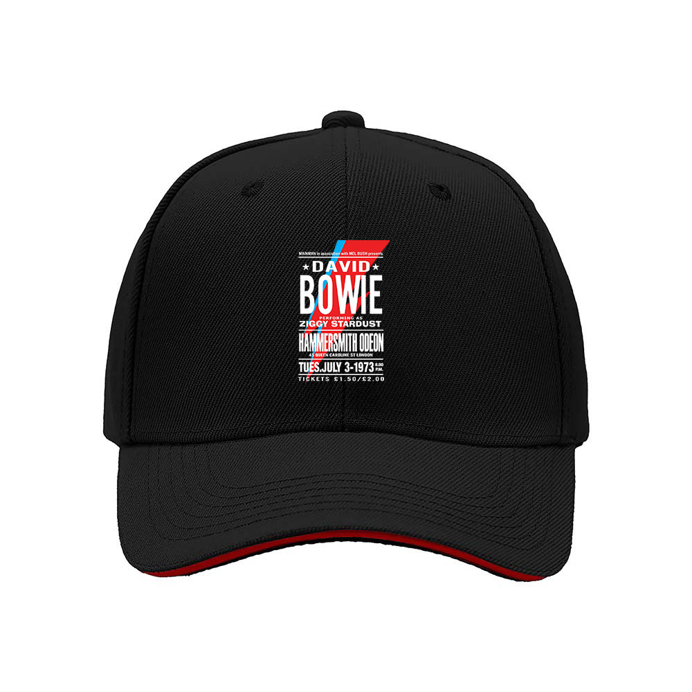 David Bowie Ziggy Stardust Concert Baseball Cap Men's Women's Gift Hat