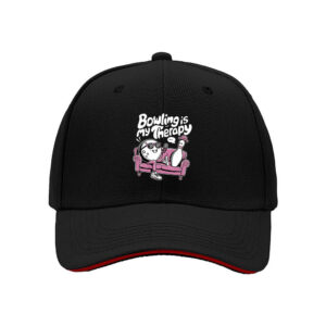 Bowling is My Therapy Mens Womens Baseball Cap Gift