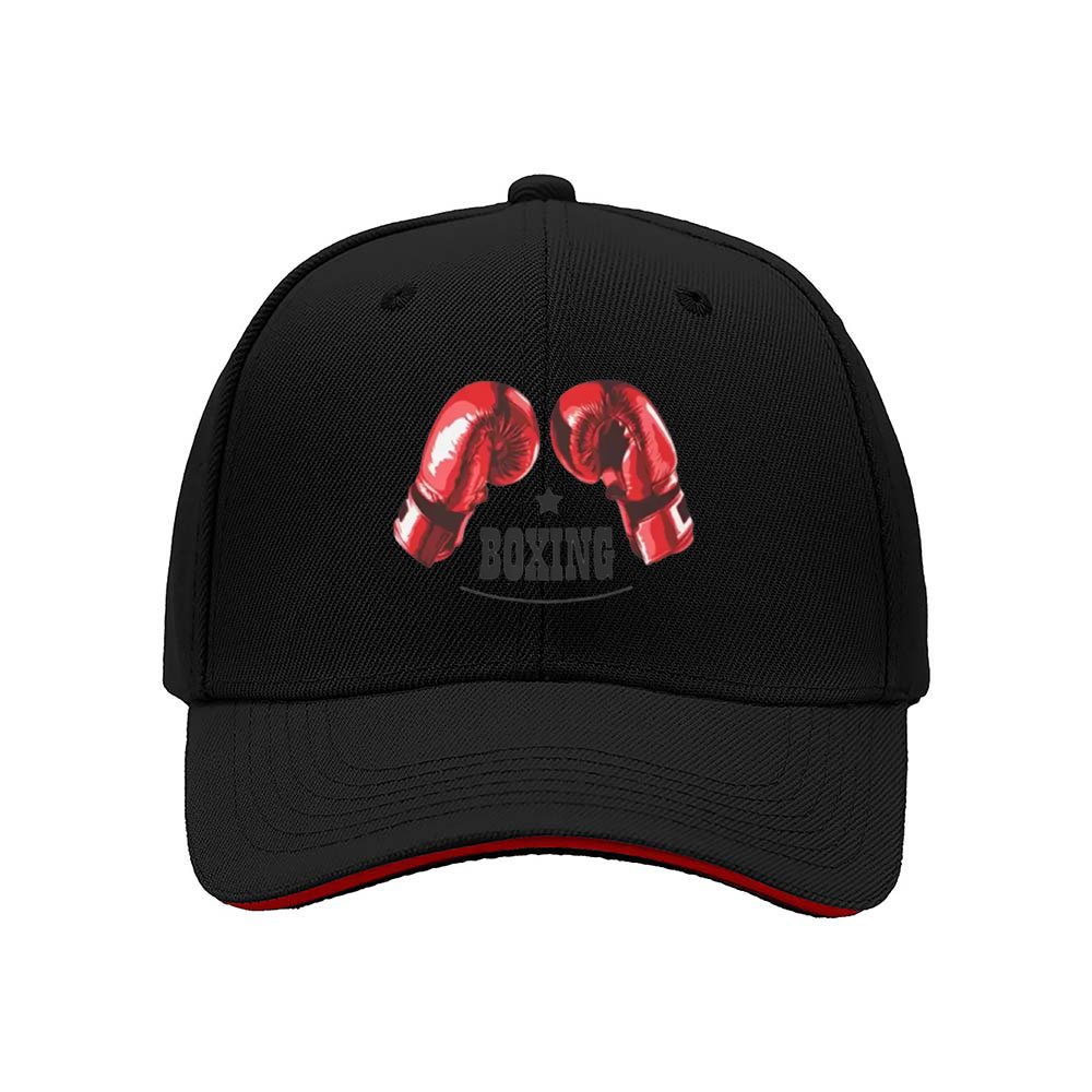 Red Boxing Gloves Print Men's Baseball Cap Sport Gift Hat
