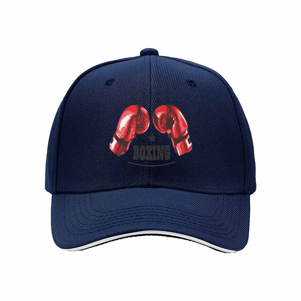 Red Boxing Gloves Print Men's Baseball Cap Sport Gift Hat - Image 2