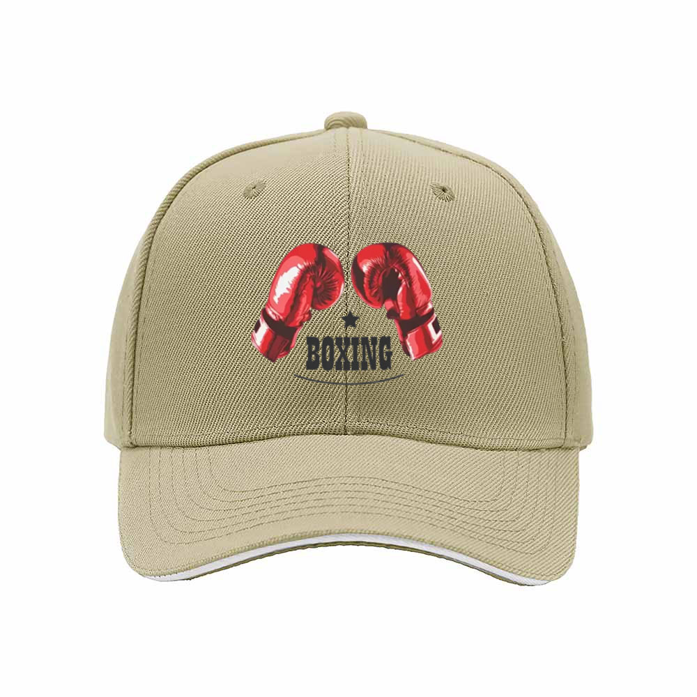 Red Boxing Gloves Print Men's Baseball Cap Sport Gift Hat - Image 4