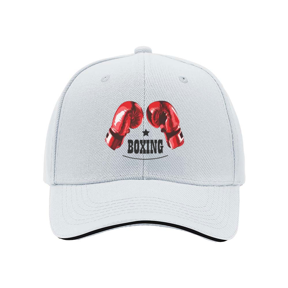 Red Boxing Gloves Print Men's Baseball Cap Sport Gift Hat - Image 5