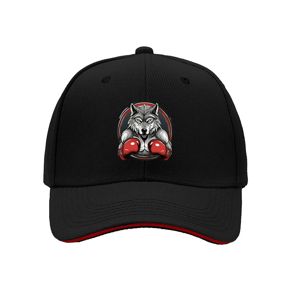 Wolf Boxing Gloves Men's Baseball Cap Gift for Sports Fans