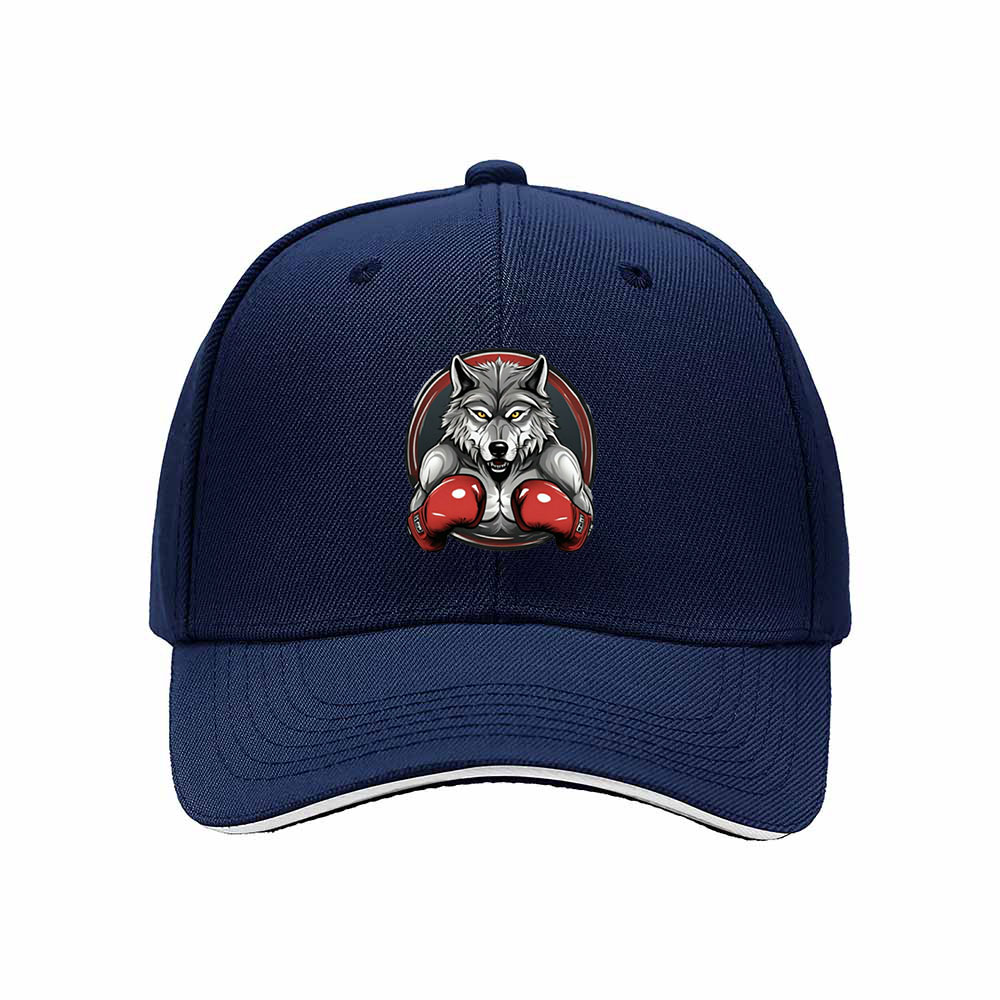 Wolf Boxing Gloves Men's Baseball Cap Gift for Sports Fans - Image 2