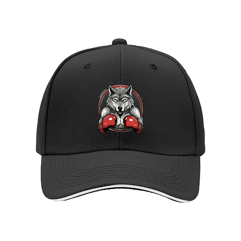 Wolf Boxing Gloves Men's Baseball Cap Gift for Sports Fans - Image 3