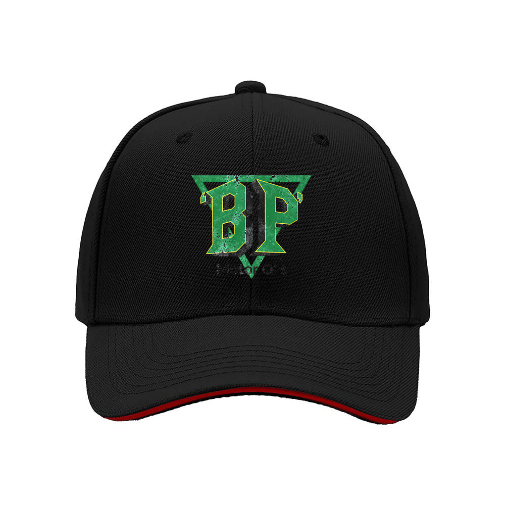 BP Logo Men's Baseball Cap Black Green Embroidered Hat Gift for Fans