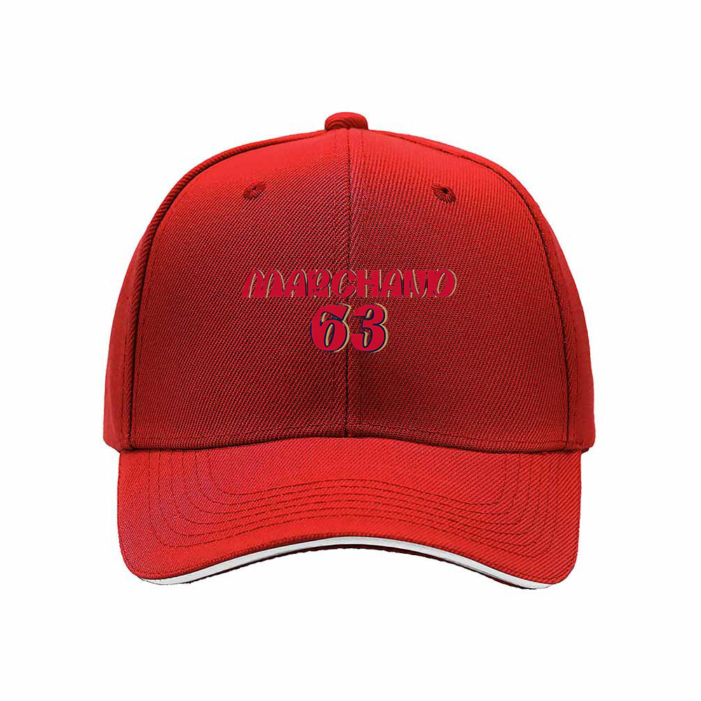 Marchand 63 Men's Baseball Cap Red Embroidery Sports Gift - Image 6