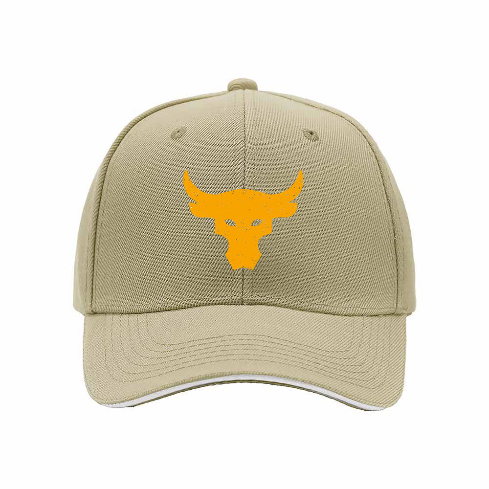 Black Baseball Cap with Yellow Bull Logo Men's Women's Fashion Gift Hat - Image 4