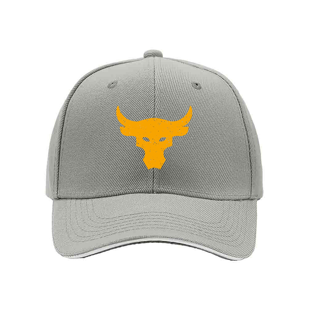 Black Baseball Cap with Yellow Bull Logo Men's Women's Fashion Gift Hat - Image 7