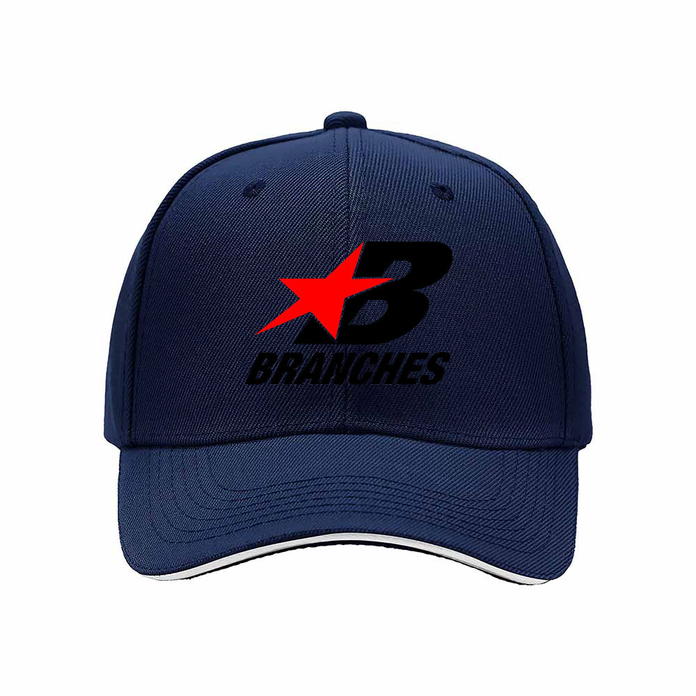 Black Baseball Cap with Red Star Logo Branches Brand Men's Women's Hat Gift for Sports Fans - Image 2