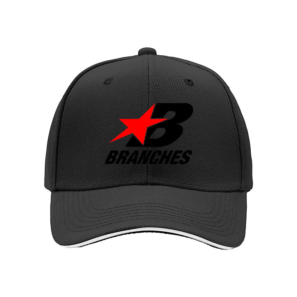 Black Baseball Cap with Red Star Logo Branches Brand Men's Women's Hat Gift for Sports Fans - Image 3