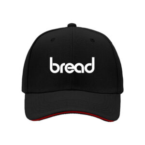 Bread Logo Men's Baseball Cap Black White Print Gift Hat