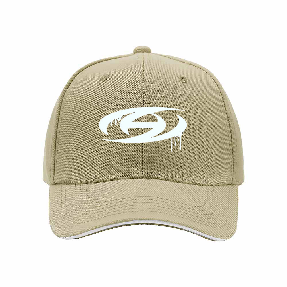 Black Baseball Cap with White Drip Logo Design for Men and Women Casual Gift Wear - Image 4
