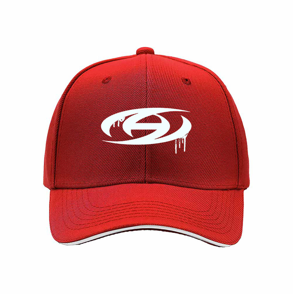 Black Baseball Cap with White Drip Logo Design for Men and Women Casual Gift Wear - Image 6