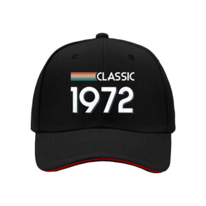 Classic 1972 Men's Baseball Cap Birthday Gift for Him Her