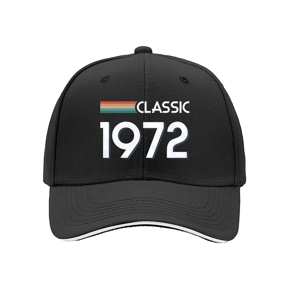 Classic 1972 Men's Baseball Cap Birthday Gift for Him Her - Image 3