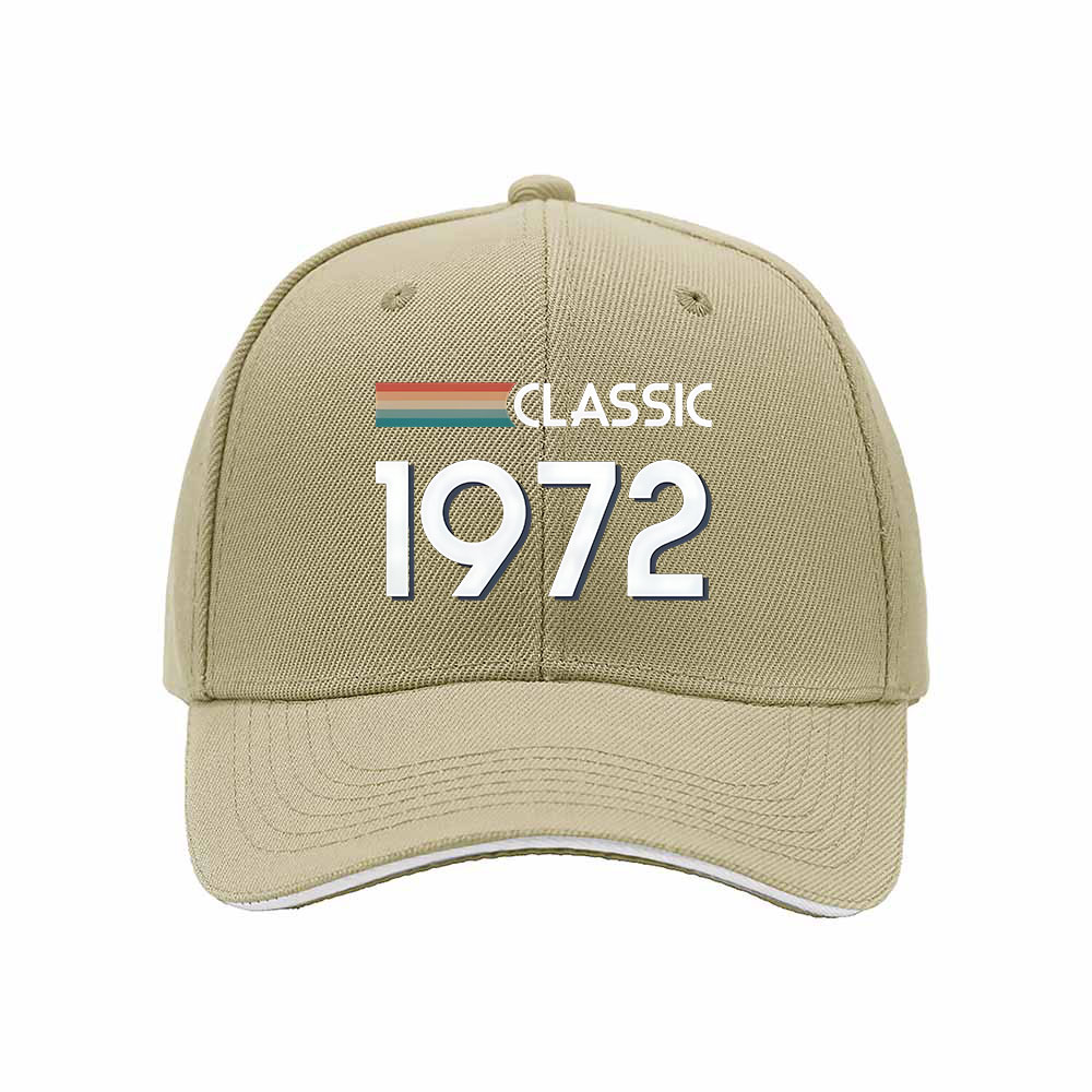 Classic 1972 Men's Baseball Cap Birthday Gift for Him Her - Image 4