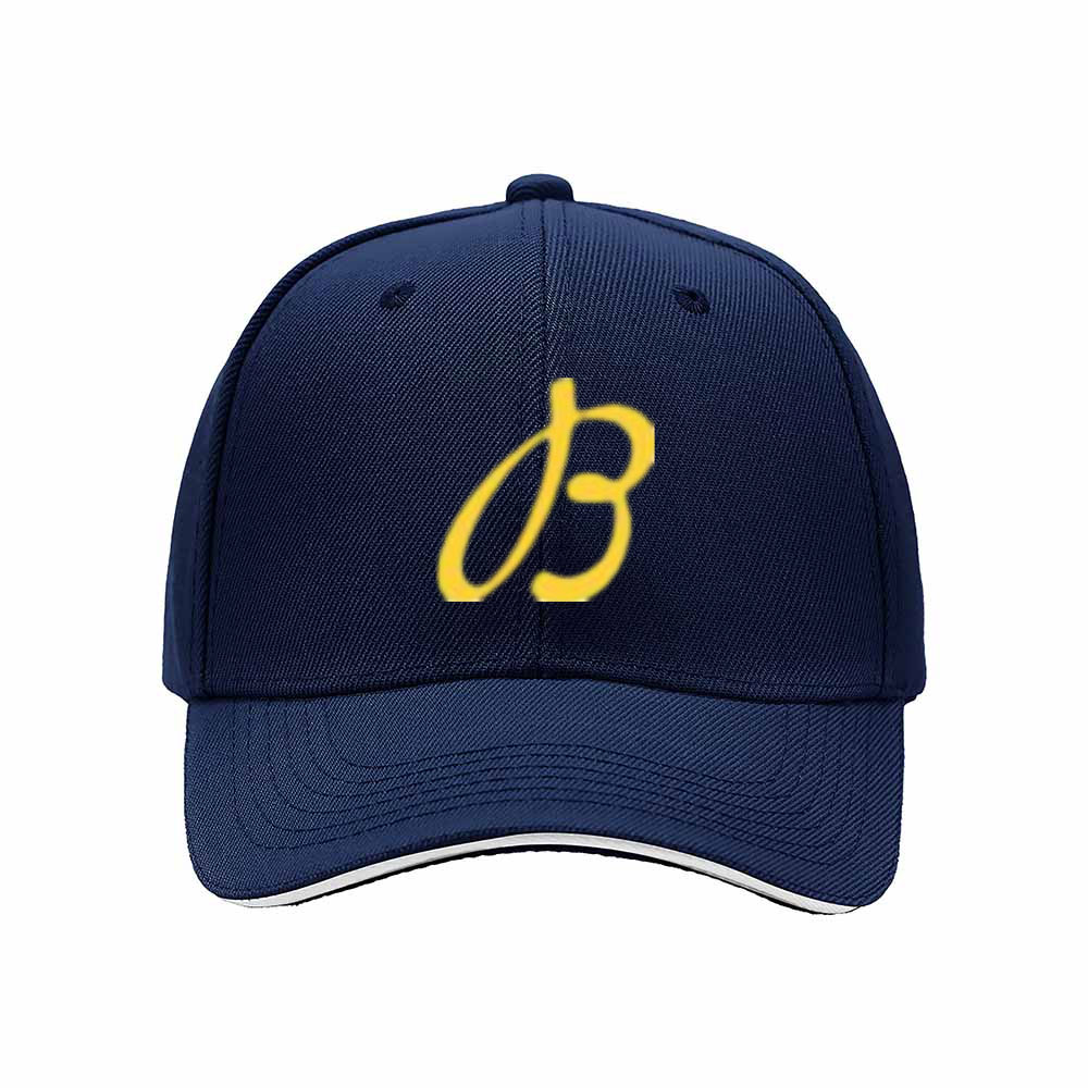 Black Baseball Cap with Yellow OB Logo for Men Women Casual Gift Wear - Image 2