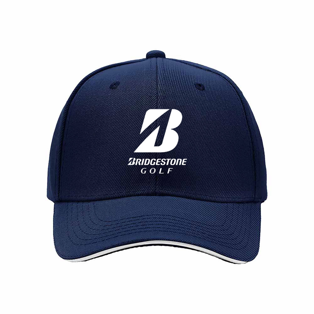 Bridgestone Golf Logo Men's Baseball Cap Black Red Trim - Image 2
