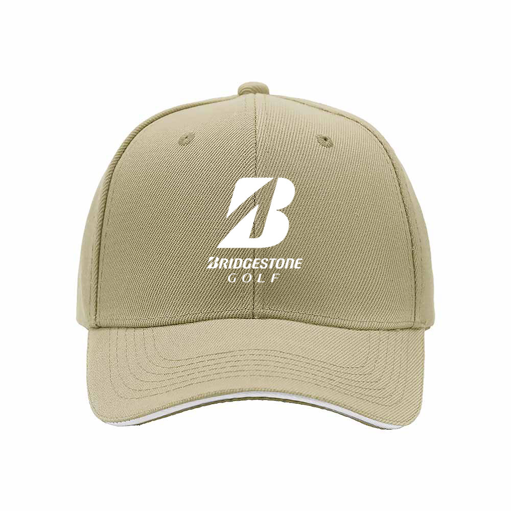 Bridgestone Golf Logo Men's Baseball Cap Black Red Trim - Image 4