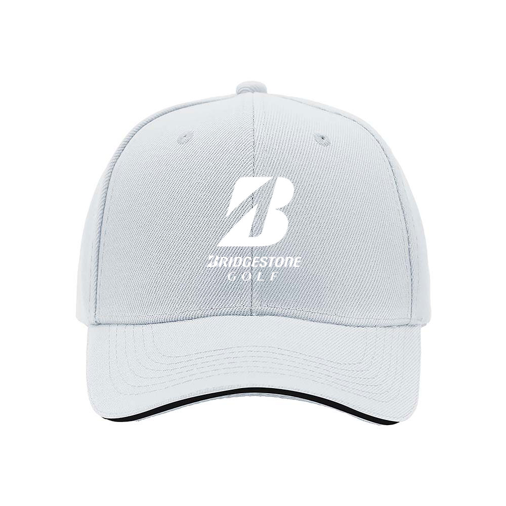 Bridgestone Golf Logo Men's Baseball Cap Black Red Trim - Image 5