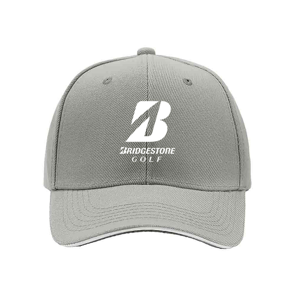 Bridgestone Golf Logo Men's Baseball Cap Black Red Trim - Image 7