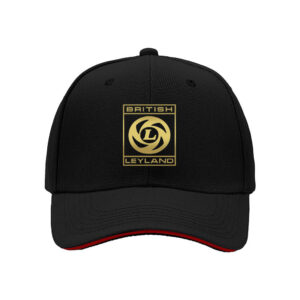 British Leyland Logo Men's Baseball Cap Classic Black Gold Design Gift