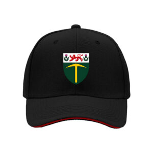 Black Baseball Cap with Tynemouth Crest Design for Men and Women Gift Wear