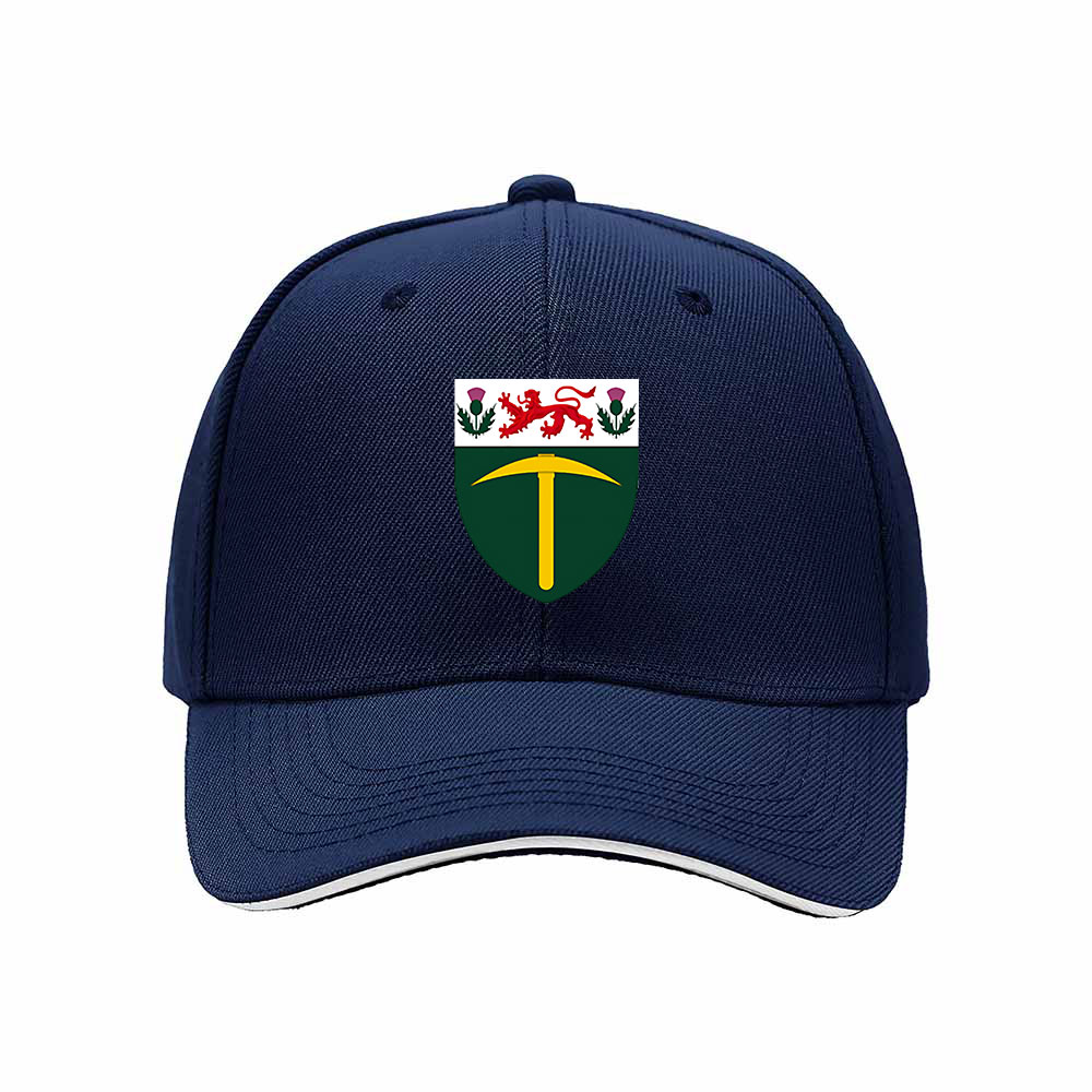 Black Baseball Cap with Tynemouth Crest Design for Men and Women Gift Wear - Image 2