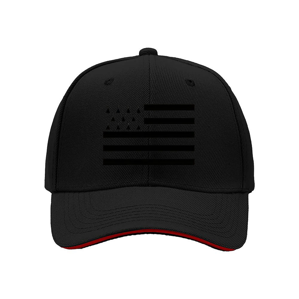 Black USA Flag Baseball Cap Men's Women's Outdoor Gift Hat