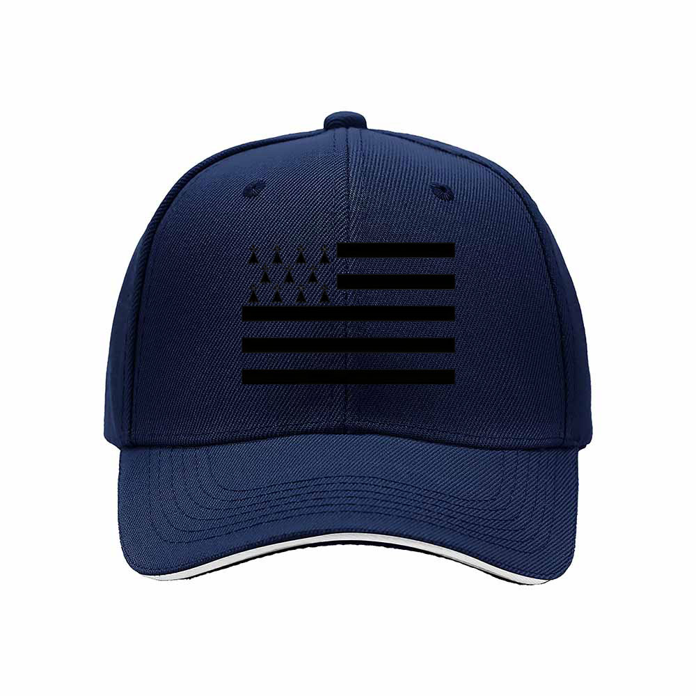 Black USA Flag Baseball Cap Men's Women's Outdoor Gift Hat - Image 2