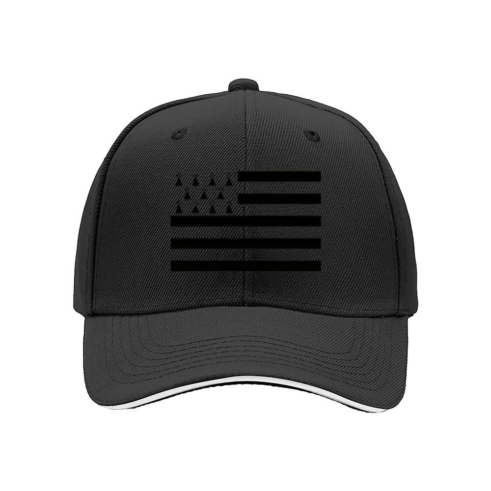 Black USA Flag Baseball Cap Men's Women's Outdoor Gift Hat - Image 3