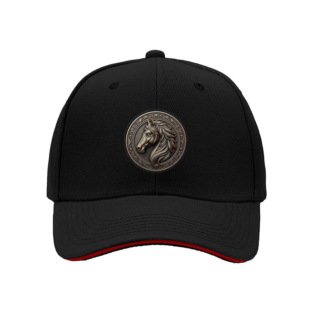 Horse Emblem Men's Baseball Cap Gift for Equestrian Fans