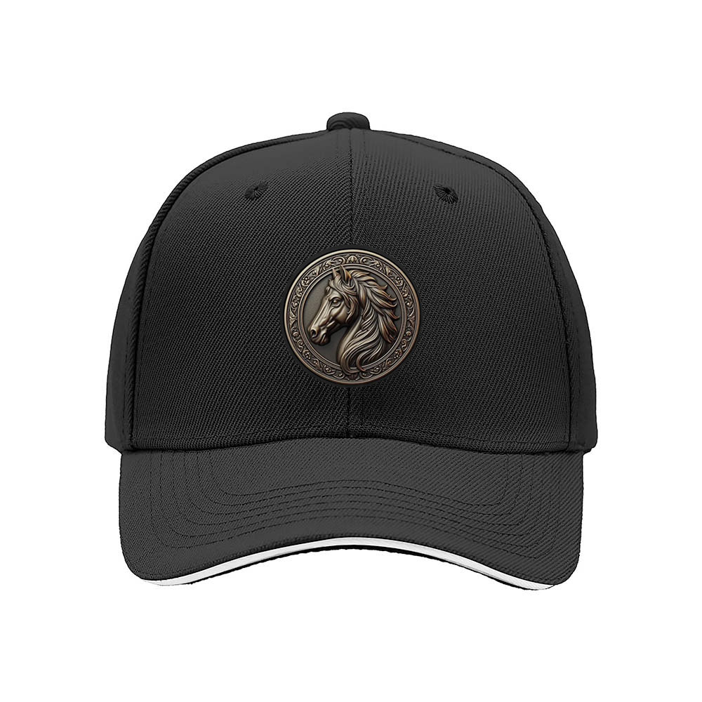 Horse Emblem Men's Baseball Cap Gift for Equestrian Fans - Image 3