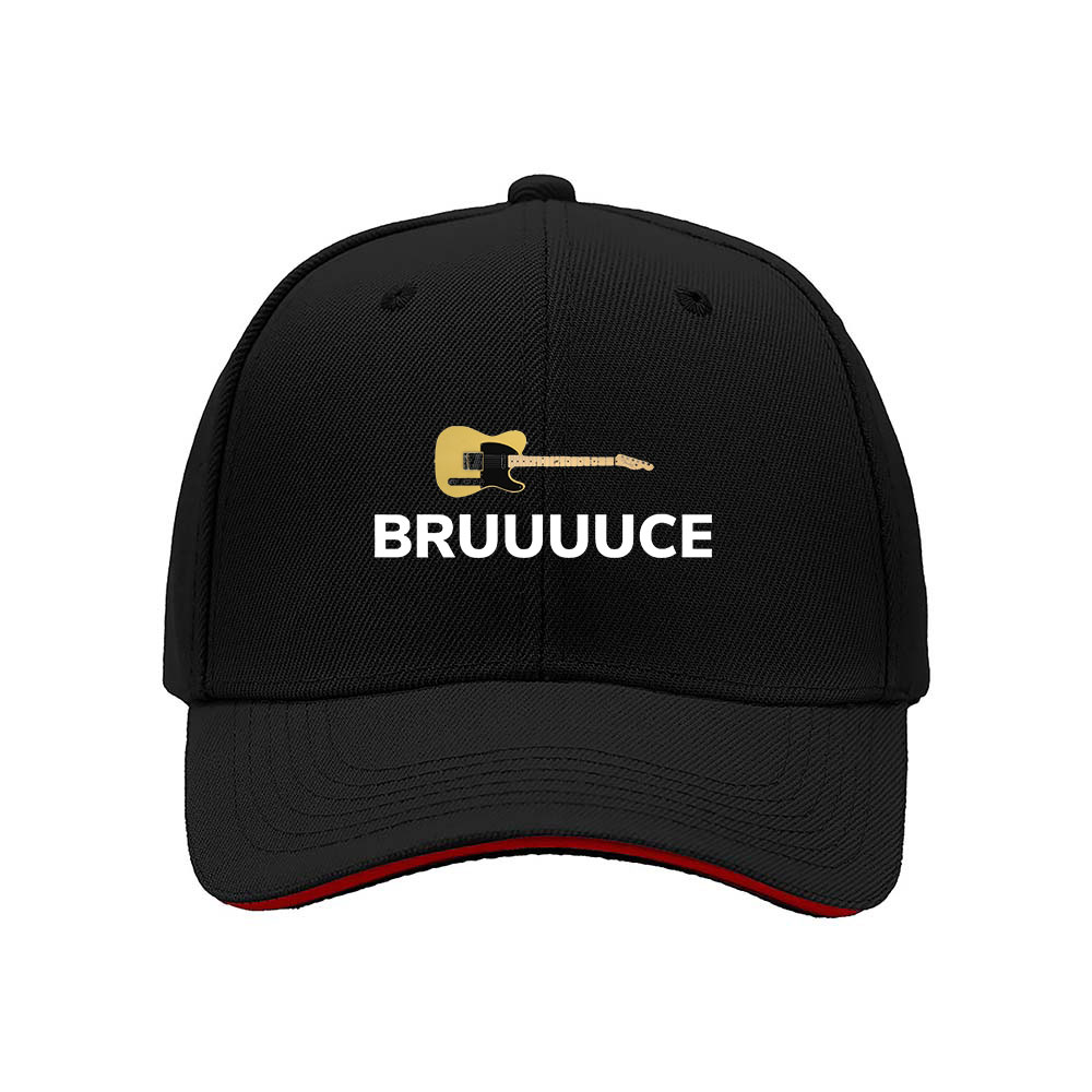 BRUUUCE Guitar Logo Baseball Cap Men's Women's Hat Gift