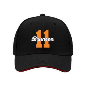 Brunson 11 Men's Baseball Cap Black Orange Gift Sport Hat