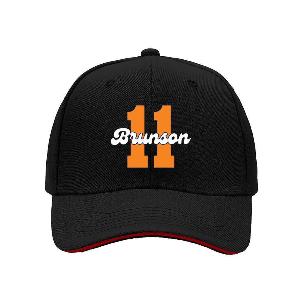 Brunson 11 Men's Baseball Cap Black Orange Gift Sport Hat