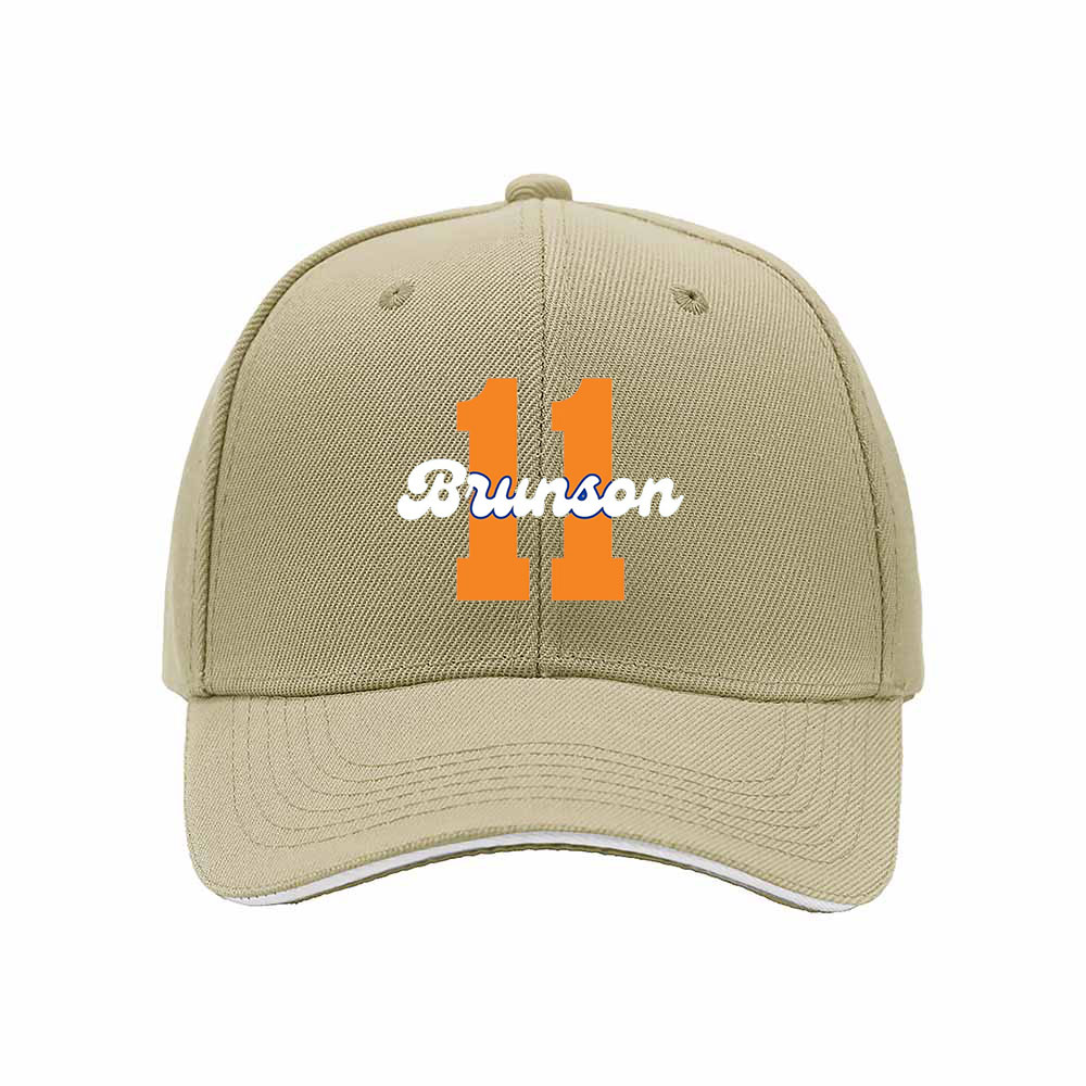 Brunson 11 Men's Baseball Cap Black Orange Gift Sport Hat - Image 4