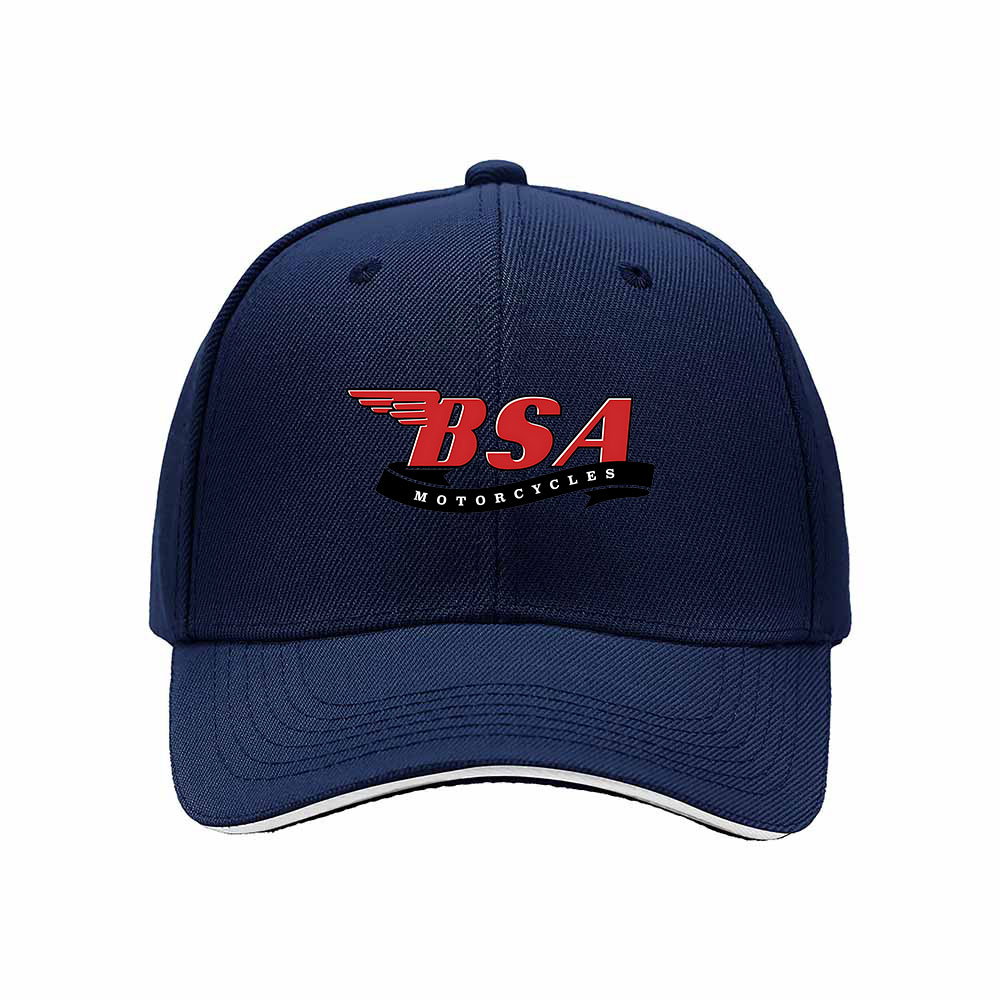 BSA Motorcycles Men's Baseball Cap Red Logo Black Hat Gift - Image 2