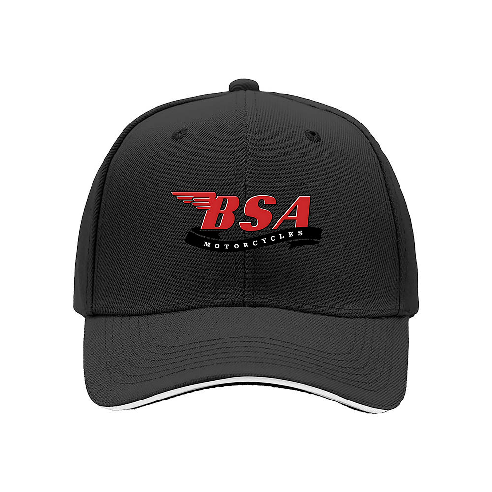 BSA Motorcycles Men's Baseball Cap Red Logo Black Hat Gift - Image 3