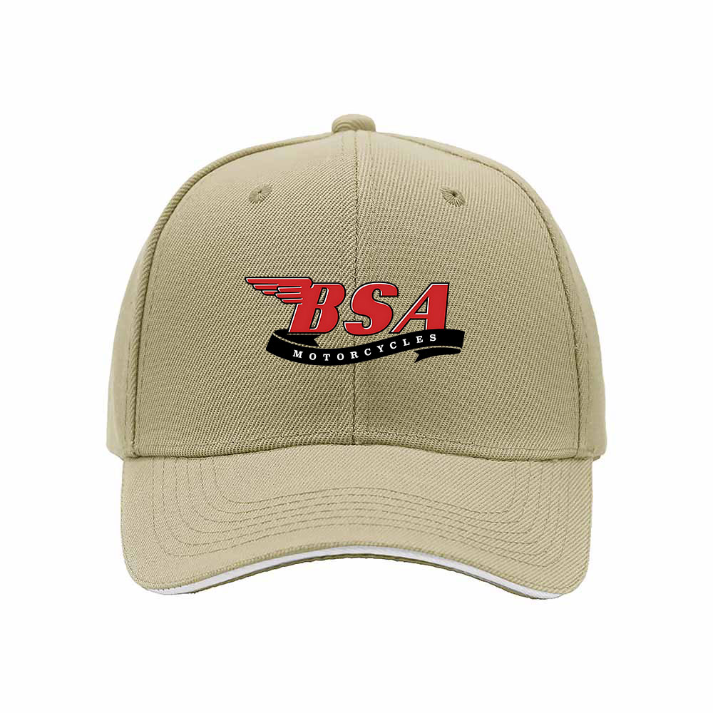 BSA Motorcycles Men's Baseball Cap Red Logo Black Hat Gift - Image 4