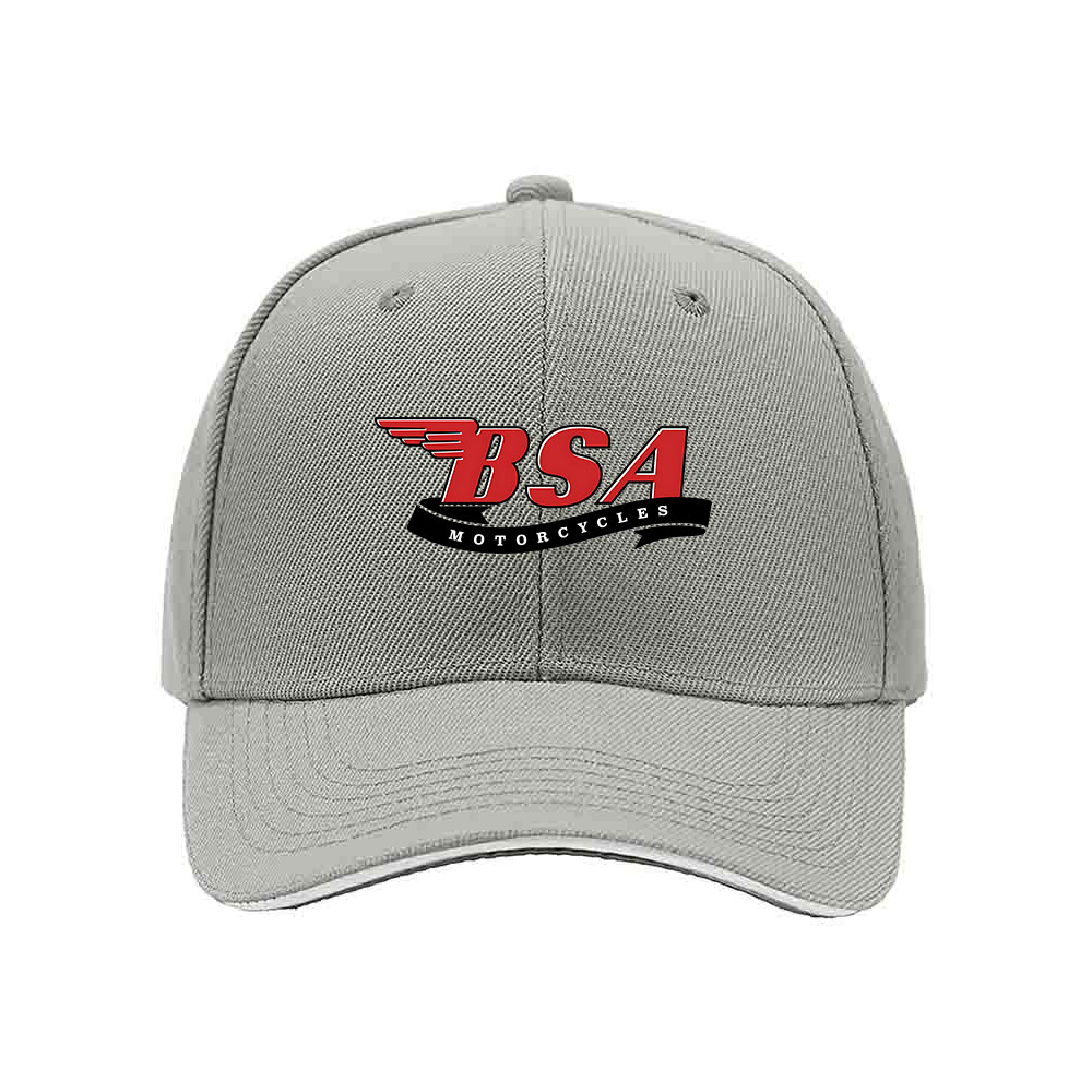 BSA Motorcycles Men's Baseball Cap Red Logo Black Hat Gift - Image 7