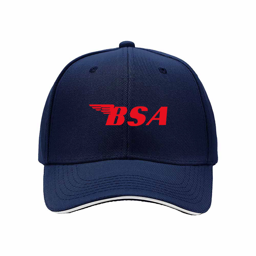 BSA Logo Baseball Cap Men Women Gift Hat Red Black Design - Image 2