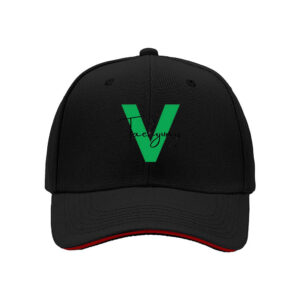 Green V Logo Baseball Cap Men's Women's Fashion Gift Hat