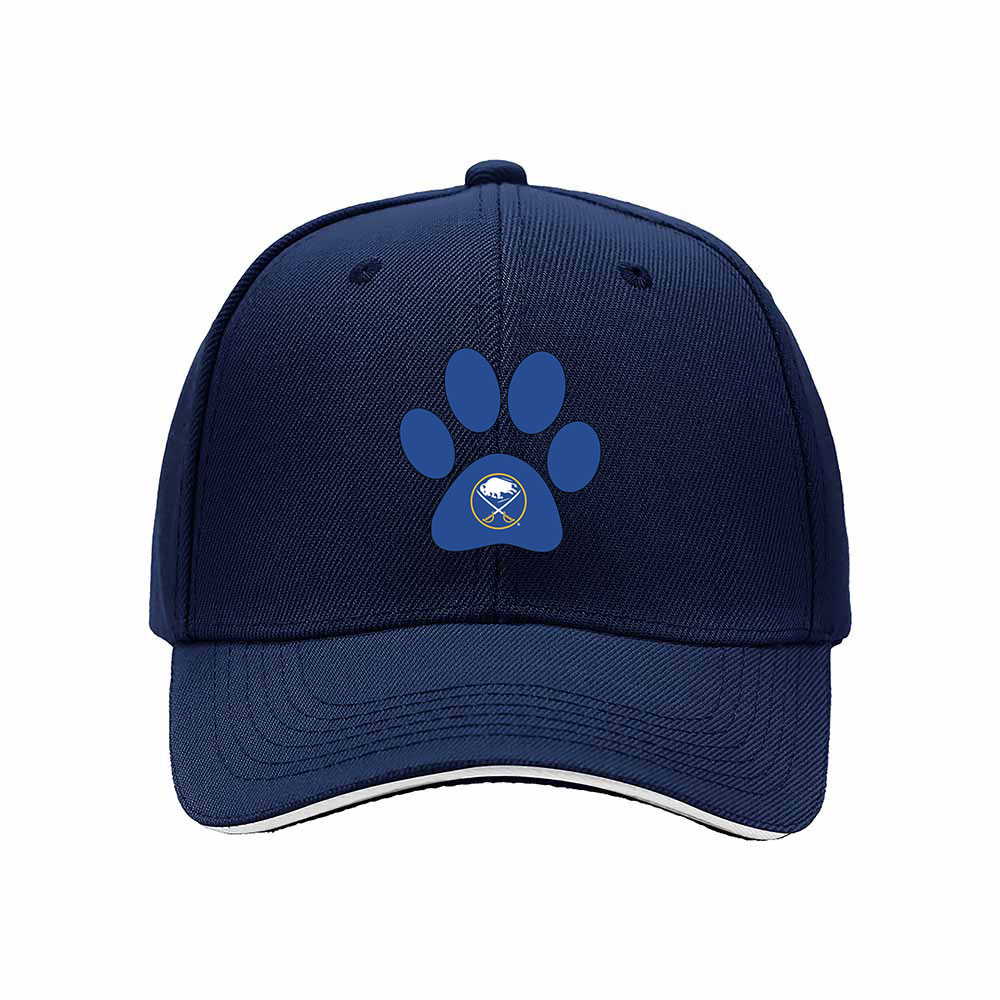 Blue Paw Print Baseball Cap for Men Women Gift Outdoor Wear - Image 2
