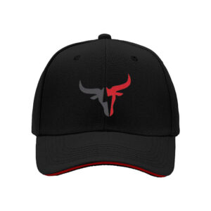 Black Bull Logo Baseball Cap Men's Women's Gift Sport Hat
